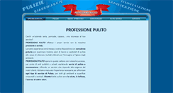 Desktop Screenshot of professionepulito.com
