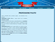 Tablet Screenshot of professionepulito.com